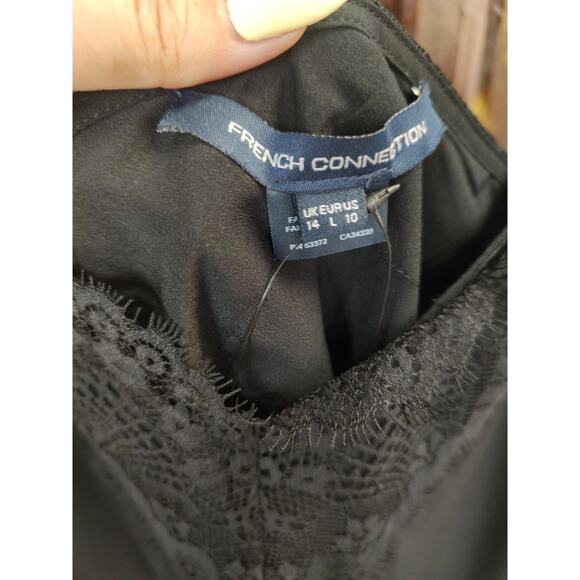 French Connection Strappy Lace Slip Dress Size 10 New With Tags $78 - Picture 7 of 13